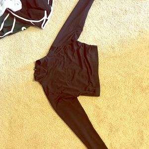 Black cropped bodysuit